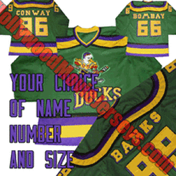 mighty ducks movie jersey numbers